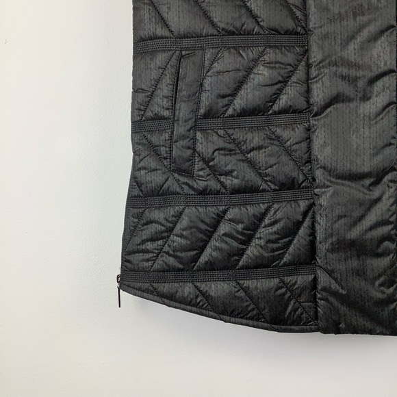 NWT BYLYSE Quilted Long Vest in Black - Picture 3 of 7